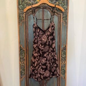 NWT Free People Intimately Charcoal Combo Backless Mini Dress in Medium (XS-M)